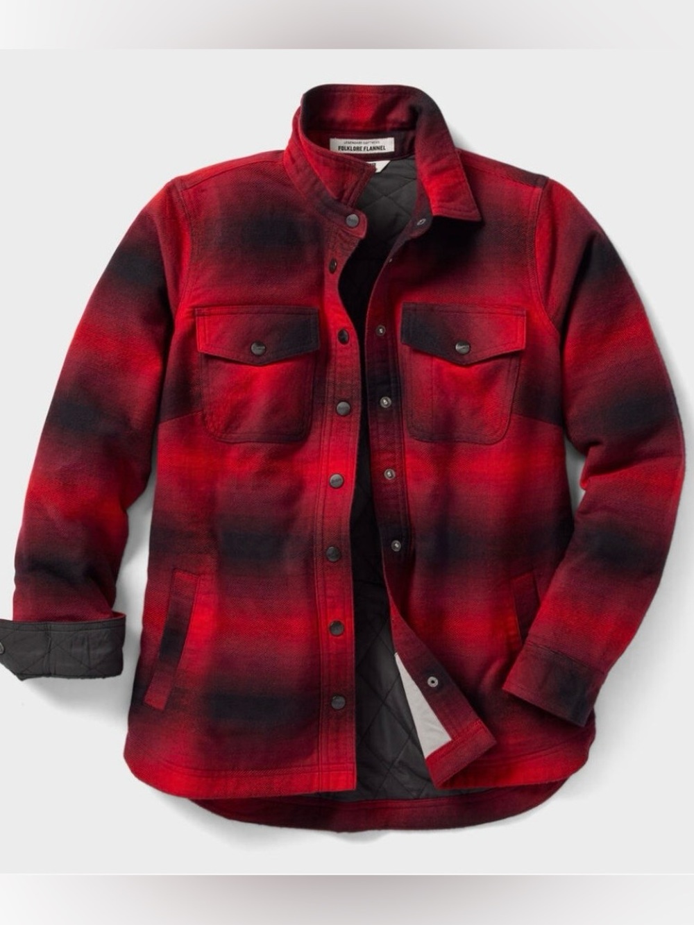 Duluth Women's Folklore Flannel Insulated Shirt Jac Size XS